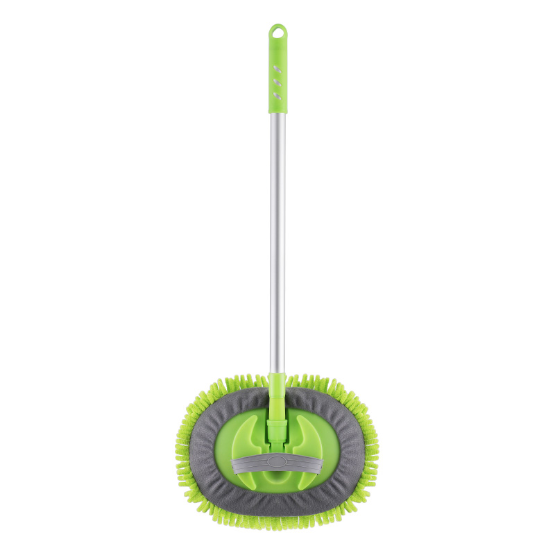 Handhold Car Microfiber Mop ທໍາຄວາມສະອາດດ້ວຍອາລູມິນຽມຂະຫຍາຍໄດ້