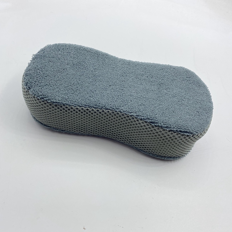 Microfiber Car Wash Sponge Cleaning Pad ຂັດຂັດລົດ