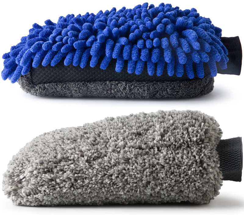 Microfiber Wash Mitt Scratch Free ເຄື່ອງລ້າງລົດ